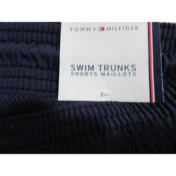 Tommy Hilfiger Mens Colorblock Swim Trunks Navy / Red / Blue XL - Picture 5 of 5
